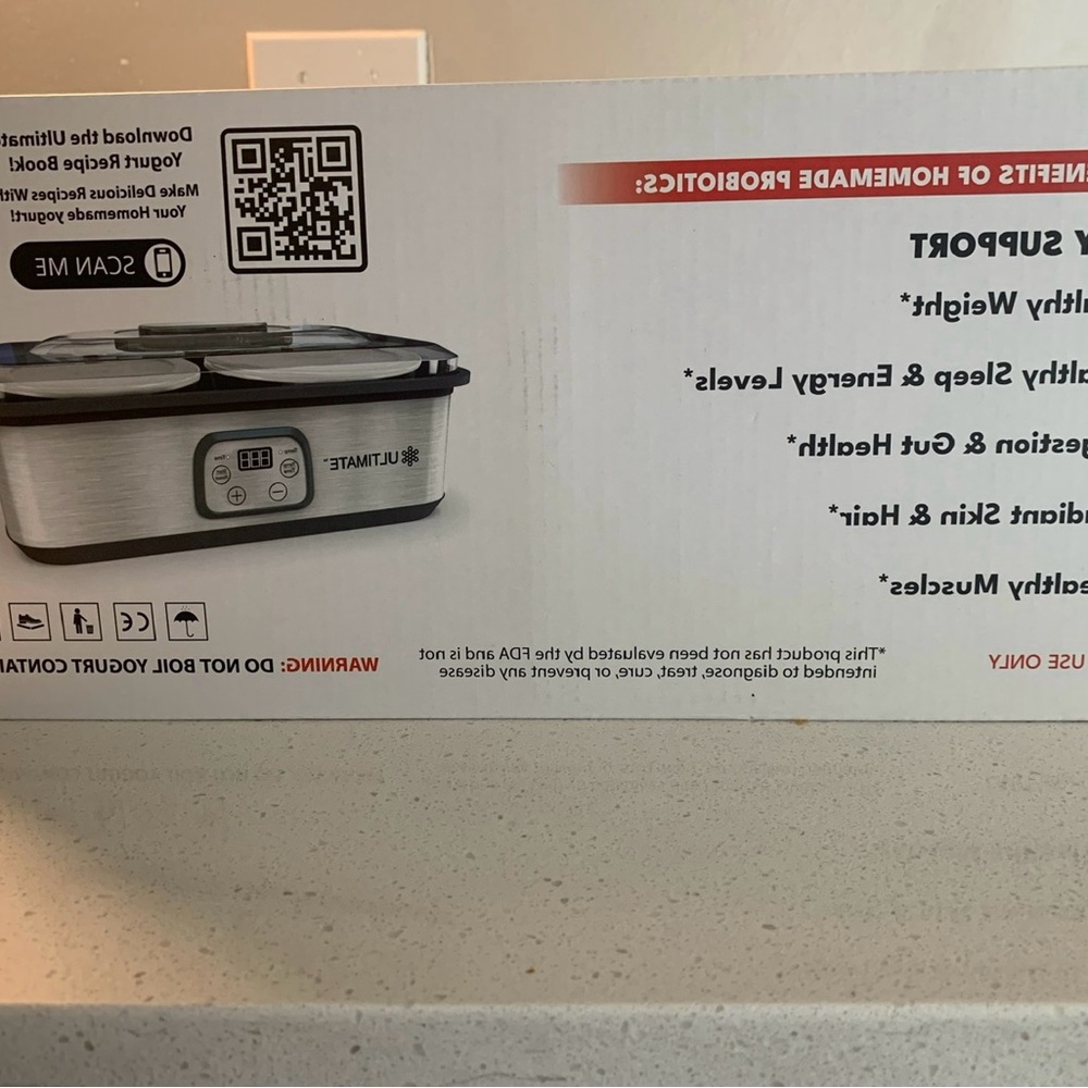 This is a probiotic yogurt maker from the Ultimate brand. Information